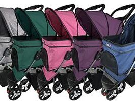 Casual Sport Pet Stroller + Removable Cup Holder