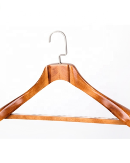 Brown Wide Shoulder Wooden Luxury Hanger